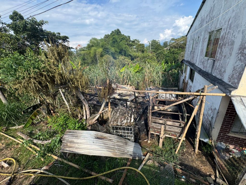 Incendio estructural en Sucúa: se perdió&nbsp;todo