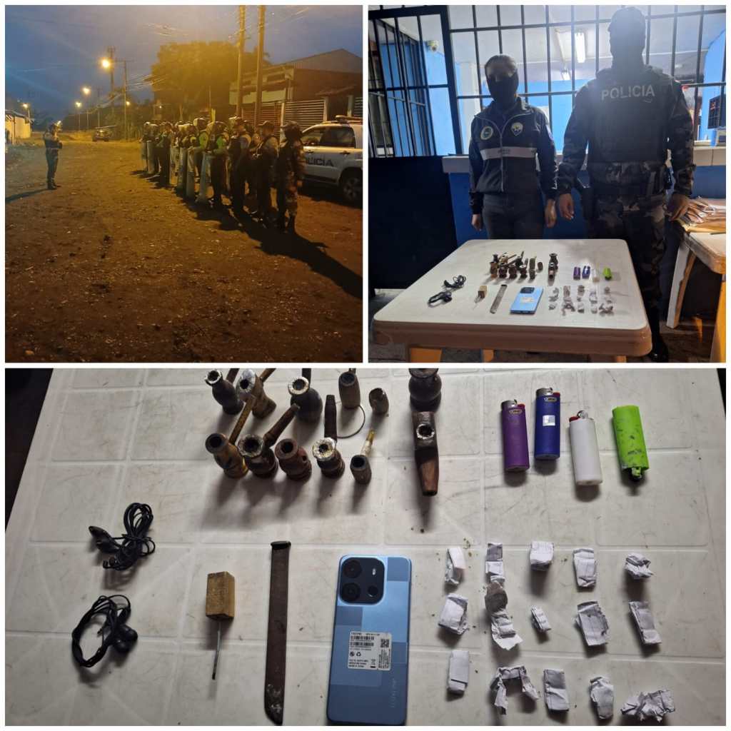 Operativo en la cárcel de Macas, dejó varios objetos decomisados