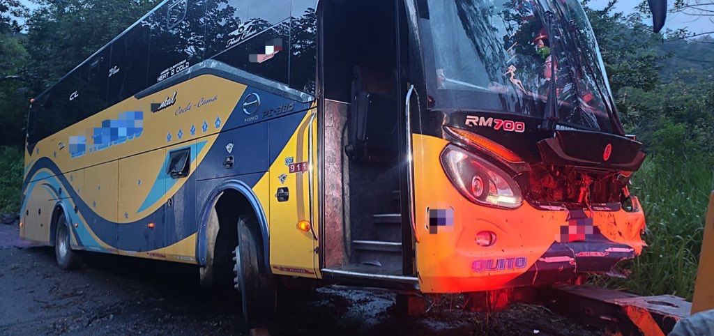 Alarma en la parroquia Tayuza: bus pierde pista en la madrugada
