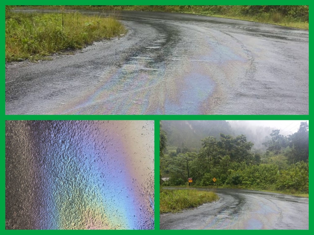 Alerta vial el Huamboya por derrame de&nbsp;combustible