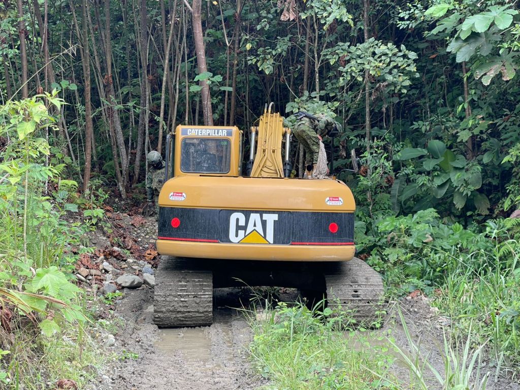 Maquinaria de minería ilegal fue deshabilitada en una operación militar en&nbsp;Méndez