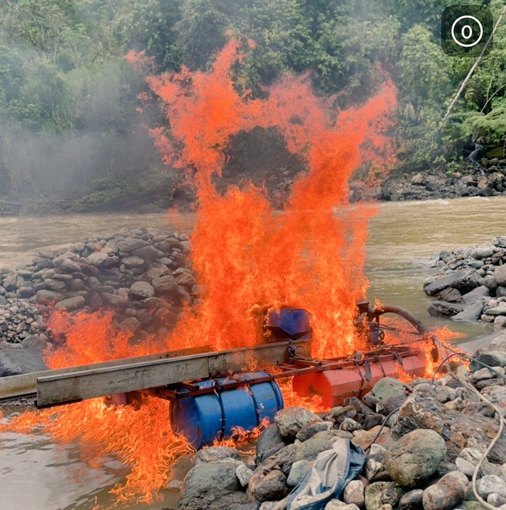Santiago de Méndez: golpe a la minería ilegal en San Luis del&nbsp;Acho