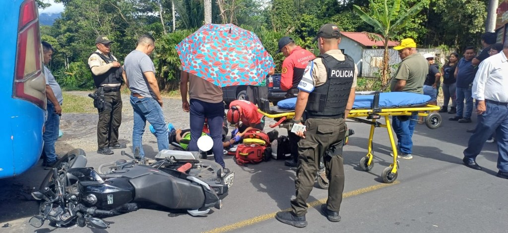 Joven resultó herido tras accidente de tránsito en Sevilla Don&nbsp;Bosco