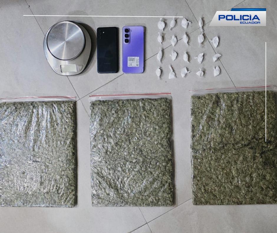 Operativo en Sucúa dejó dos hombres aprehendidos y droga&nbsp;incautada
