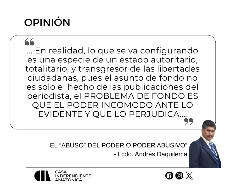 EL “ABUSO” DEL PODER O PODER&nbsp;ABUSIVO