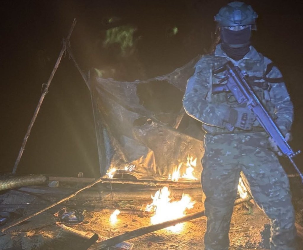 Operativo militar en San Juan Bosco deja maquinaria y combustible inhabilitados por presunta minería&nbsp;ilegal