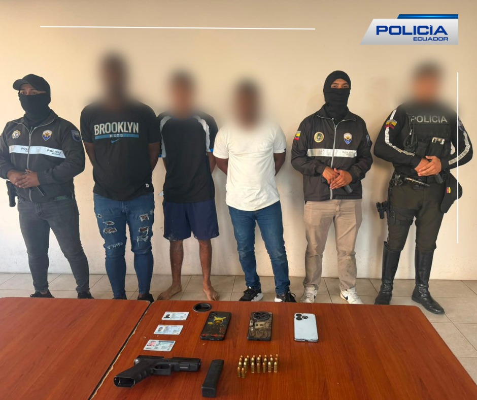 Sucúa: Tres hombres aprehendidos tras persecución policial por presunta tenencia ilegal de armas y robo de&nbsp;vehículo